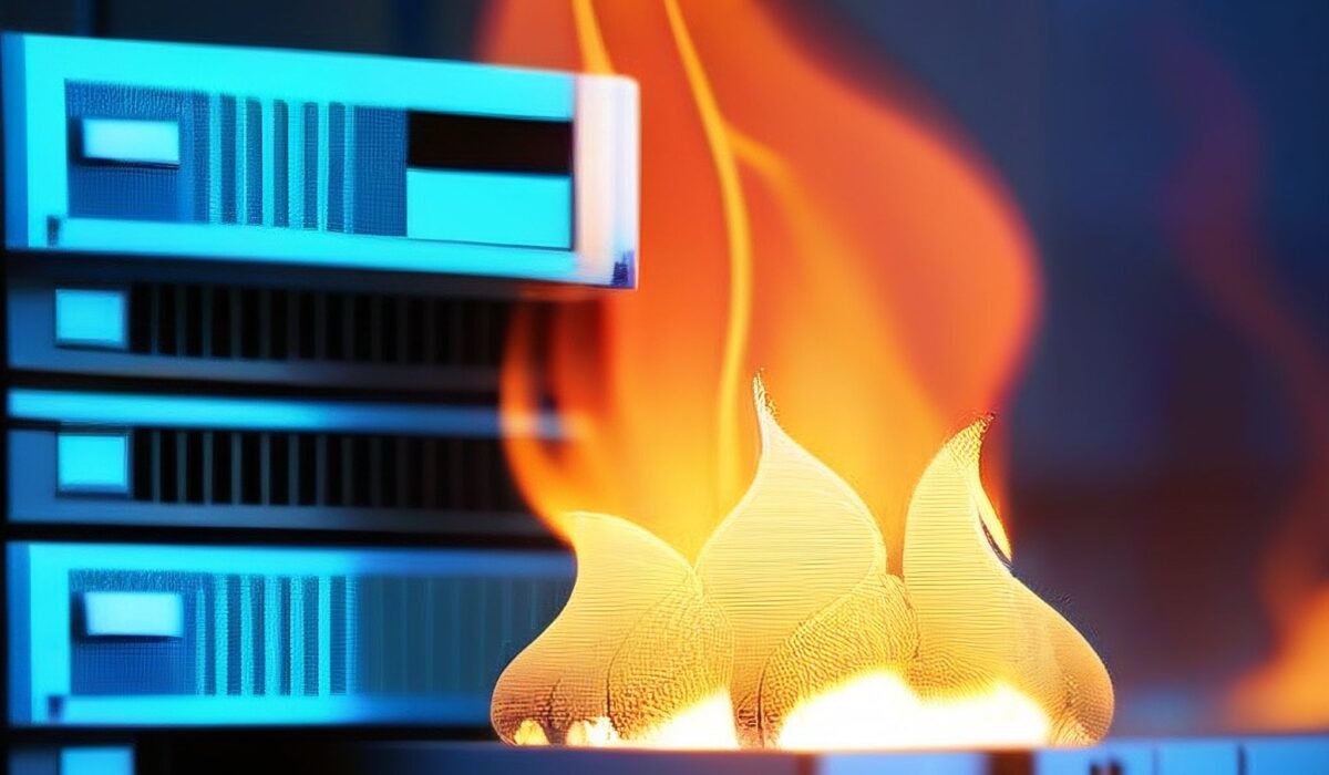 Burning IT infrastructure